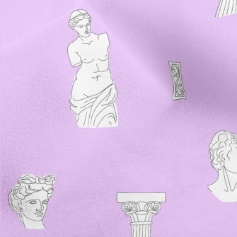 Greek Sculptures And Columns Micro Fleece