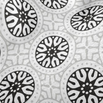 Monochrome Circular Mandala Minky