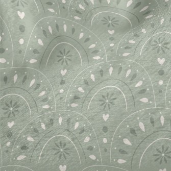 Modern Bohemian Arch Pattern Minky