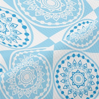 Light Blue Mandala Piqué