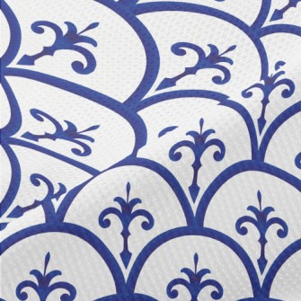 Blue Ceramic Pattern Piqué
