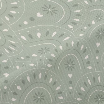 Modern Bohemian Arch Pattern Piqué