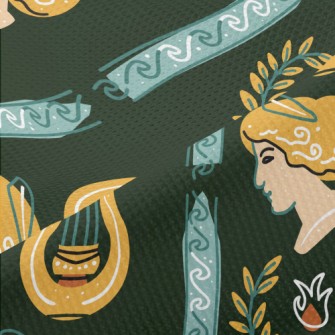Greek Style Classic Pattern Piqué