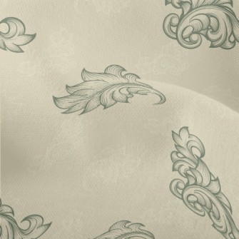 Baroque Botanical Geometric Pa Lightweight Performance Linen