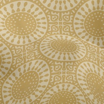 Golden Beautiful Flower Lightweight Performance Linen