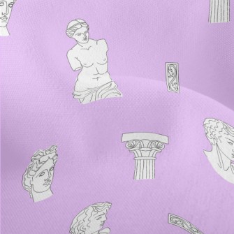 Greek Sculptures And Columns Lightweight Performance Linen