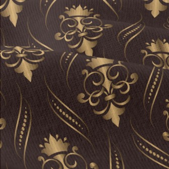 Gold Three-dimensional Floral  Modern Jersey