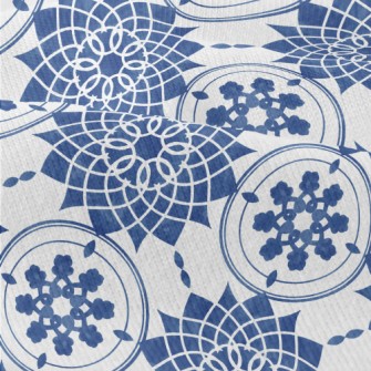 Blue Tile Flower Modern Jersey