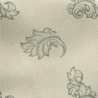 Baroque Botanical Geometric Pa Jersey Backed Fleece