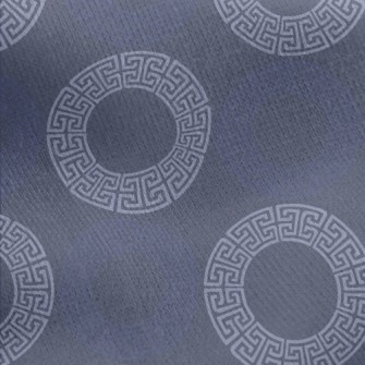 Greek Abstract Circular Geomet Jersey Backed Fleece