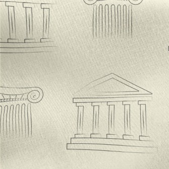 Greek Architecture With Simple Jersey Backed Fleece