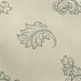 Baroque Botanical Geometric Pa Pongee