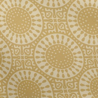 Golden Beautiful Flower Pongee