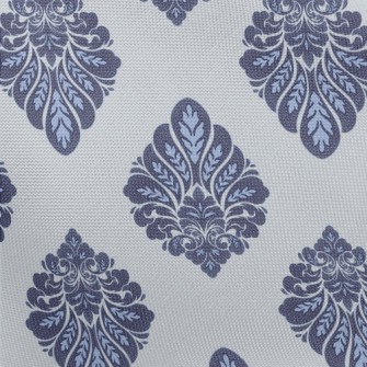 Victorian Blue Damask Pongee
