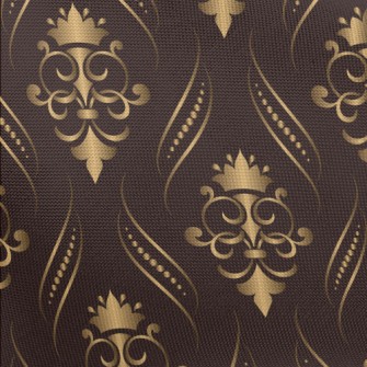 Gold Three-dimensional Floral  Pongee