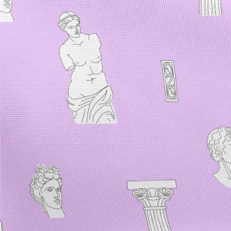 Greek Sculptures And Columns Pongee