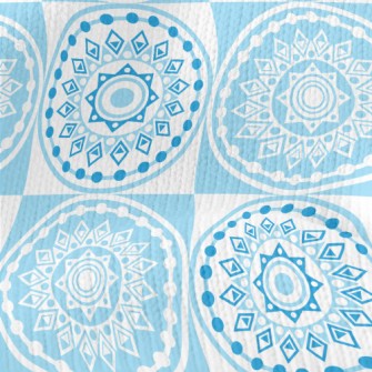 Light Blue Mandala Stretch Jersey