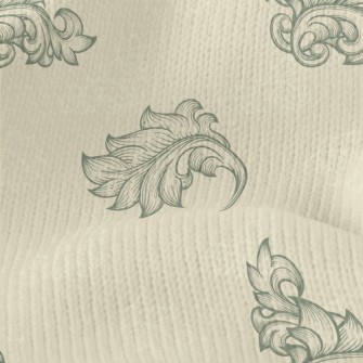 Baroque Botanical Geometric Pa Stretch Jersey