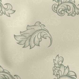 Baroque Botanical Geometric Pa Lightweight Cotton Poplin