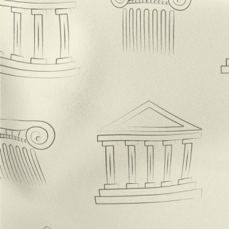 Greek Architecture With Simple Lightweight Cotton Poplin