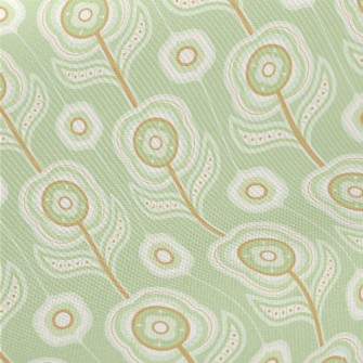Abstract Floral Geometric Figu Midweight Cotton Poplin