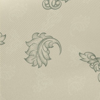 Baroque Botanical Geometric Pa Midweight Cotton Poplin