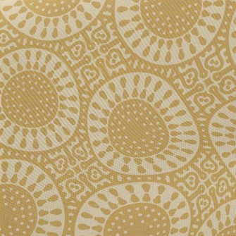 Golden Beautiful Flower Midweight Cotton Poplin