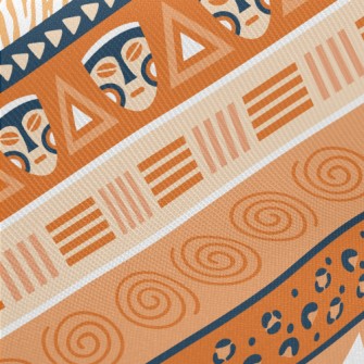 Striped Pattern Symbolizing Af Midweight Cotton Poplin