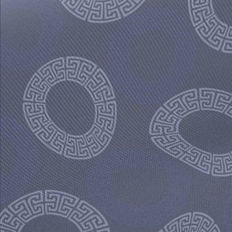 Greek Abstract Circular Geomet Midweight Cotton Poplin