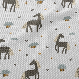 Bohemian Style Unicorn Birdseye Piqué