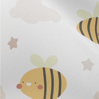 Cute Bees Flying In The Sky Chiffon