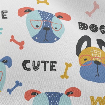 Colorful Creative Cute Dog Chiffon