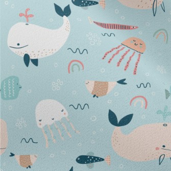 Colorful Children's Ocean  Chiffon