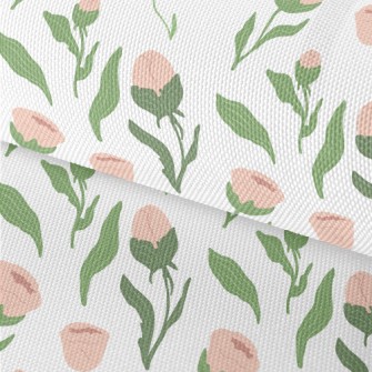 Pink Simple Flowers Waterproof Oxford