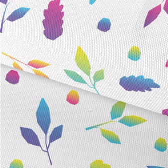 Colorful Gradient Leaves Waterproof Oxford