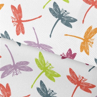 Colorful Hand Drawn Dragonfly Waterproof Oxford