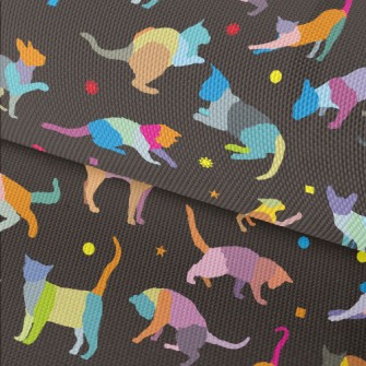 Color Block Cat Waterproof Oxford