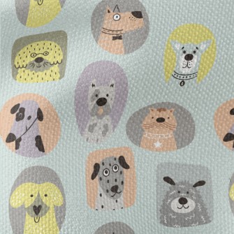 Portraits Of Different Dog Bre Waterproof Canvas