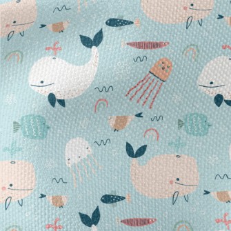 Colorful Children's Ocean  Waterproof Canvas