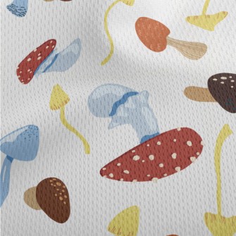 Exquisite Colorful Mushrooms Athletic Mesh Flat Back