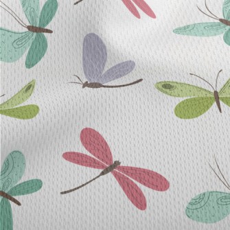 Butterflies With Different Pat Athletic Mesh Flat Back