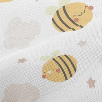 Cute Bees Flying In The Sky Performance Linen