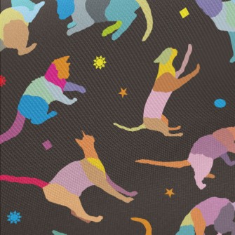 Color Block Cat Twill