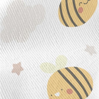 Cute Bees Flying In The Sky Standard Corduroy