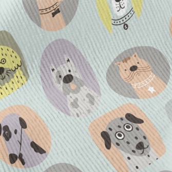 Portraits Of Different Dog Bre Standard Corduroy