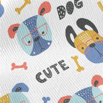 Colorful Creative Cute Dog Standard Corduroy