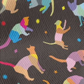 Color Block Cat Standard Corduroy