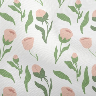 Pink Simple Flowers Dobby