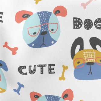 Colorful Creative Cute Dog Stretch Ponte