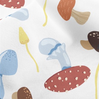 Exquisite Colorful Mushrooms Micro Fleece